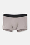Açık Gri-Gri 3'Lü Desenli Micro Modal Boxer