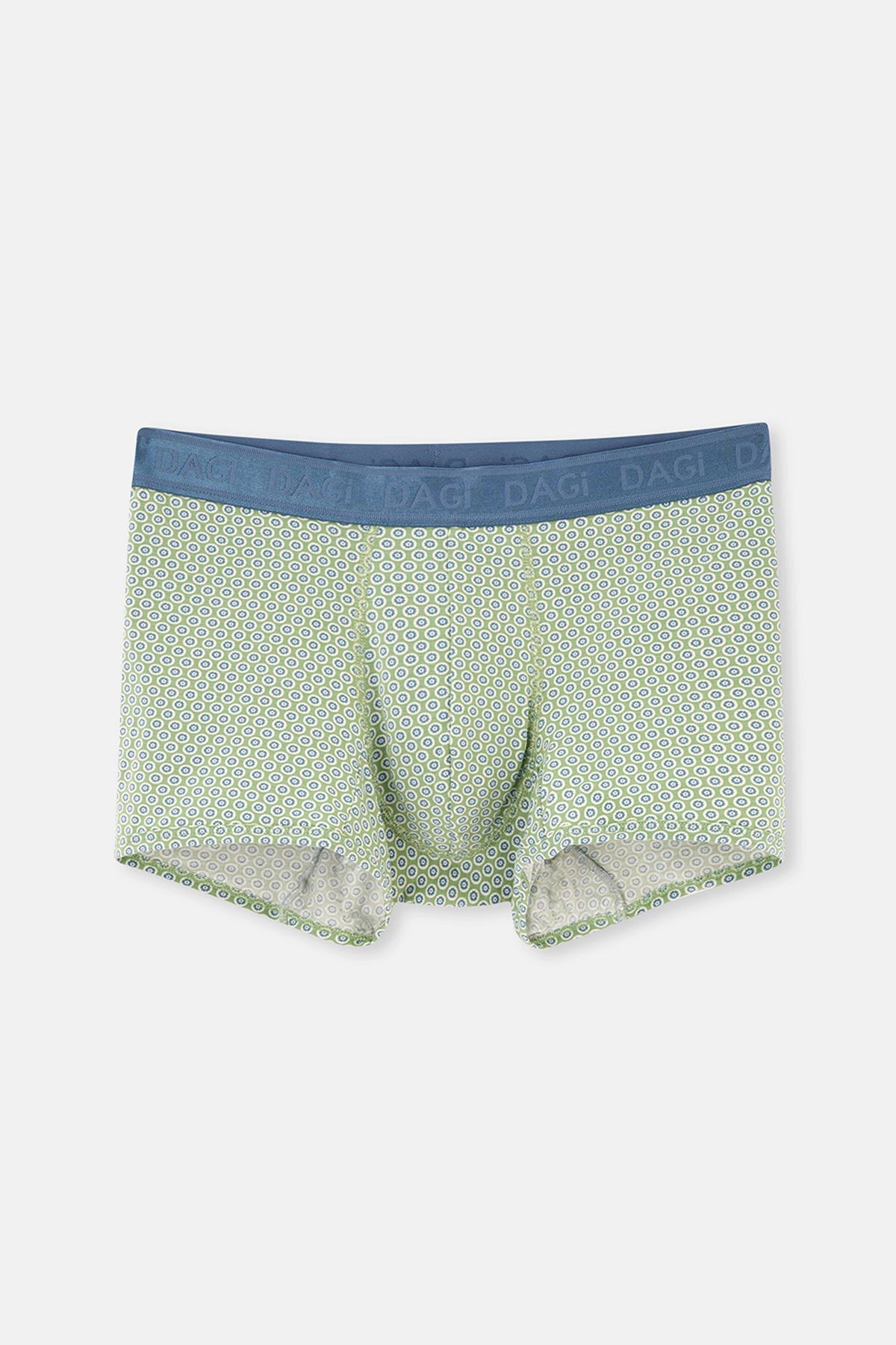 Mavi-Yeşil 3'lü Desenli Micro Modal Boxer