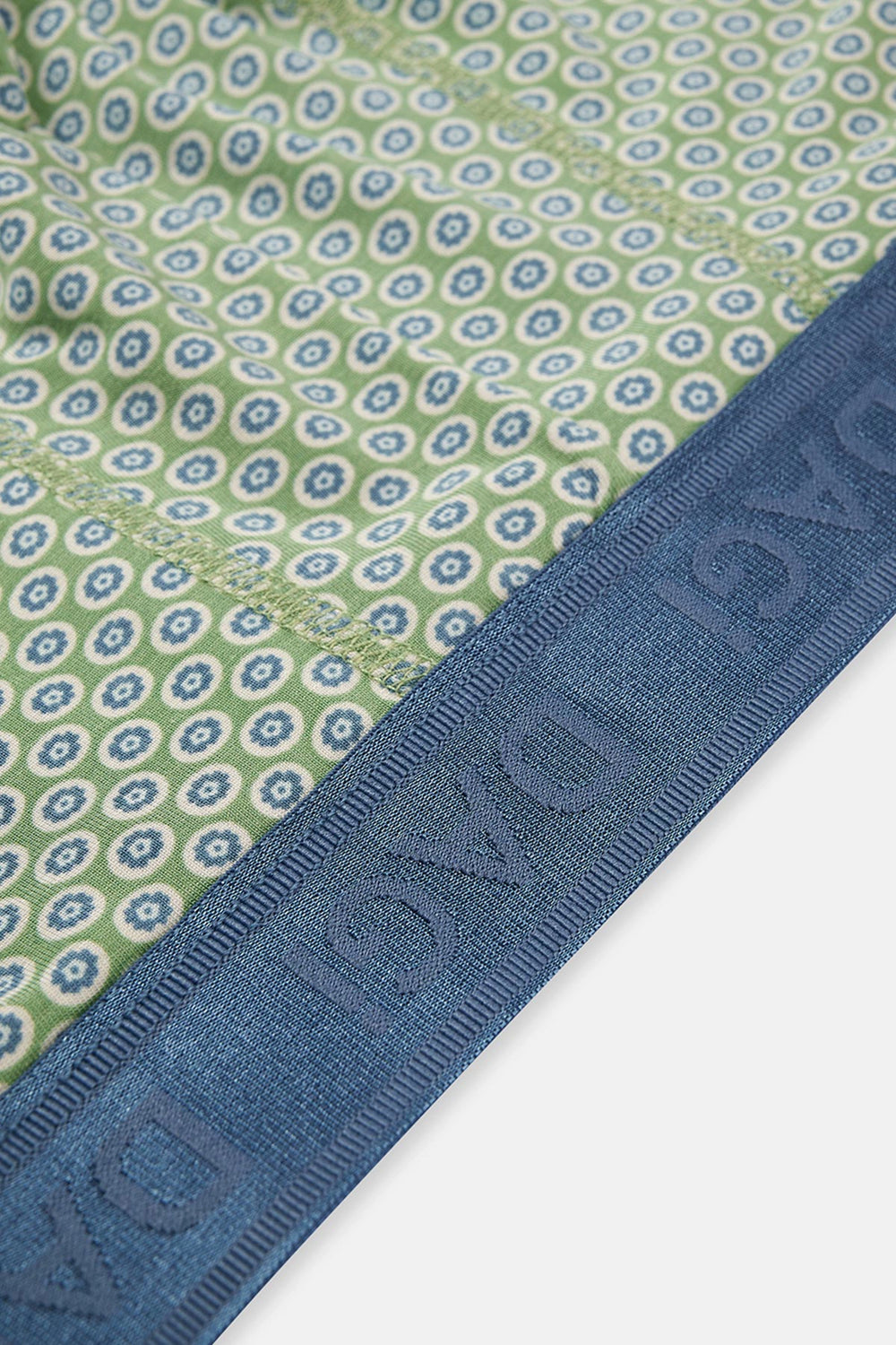 Mavi-Yeşil 3'lü Desenli Micro Modal Boxer