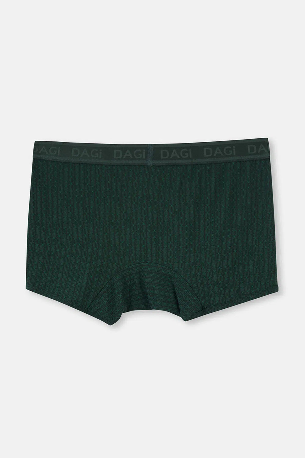 Koyu Yeşil Desenli Micro Modal Boxer