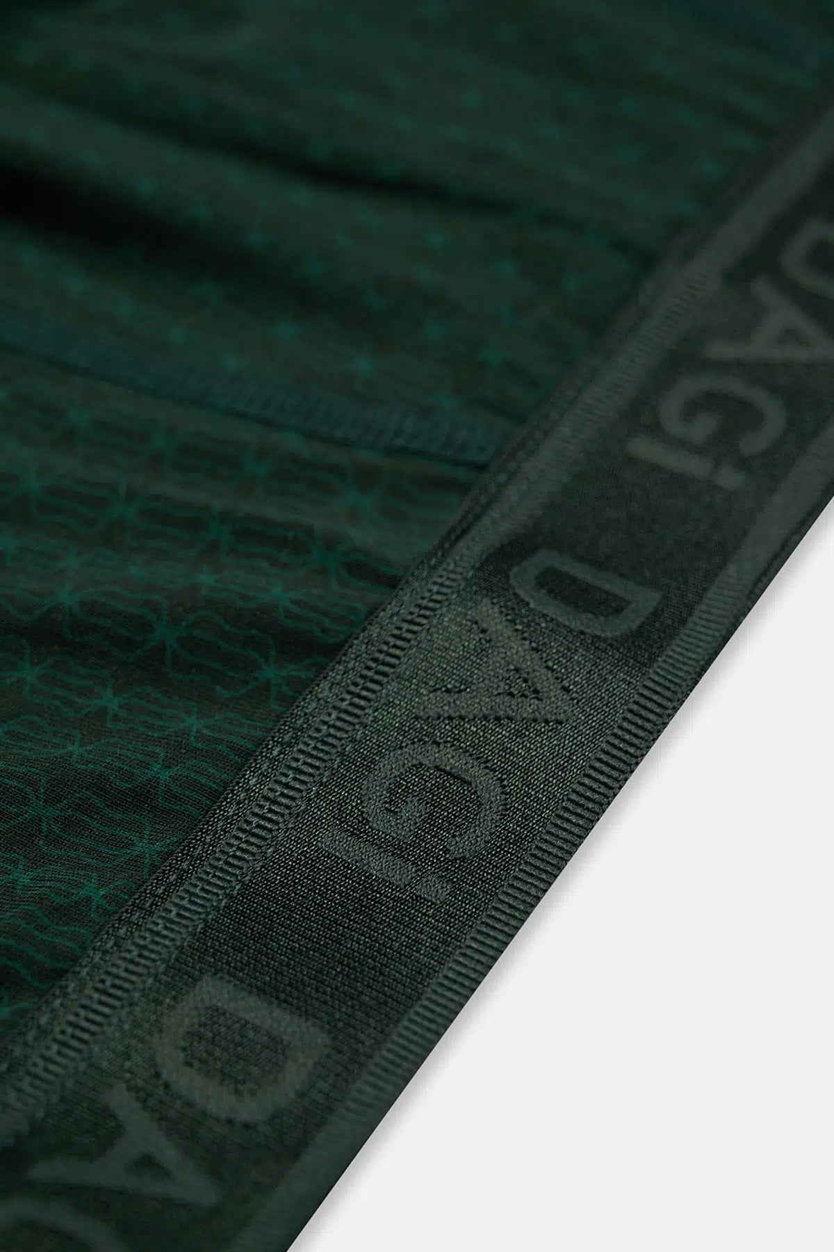 Koyu Yeşil Desenli Micro Modal Boxer