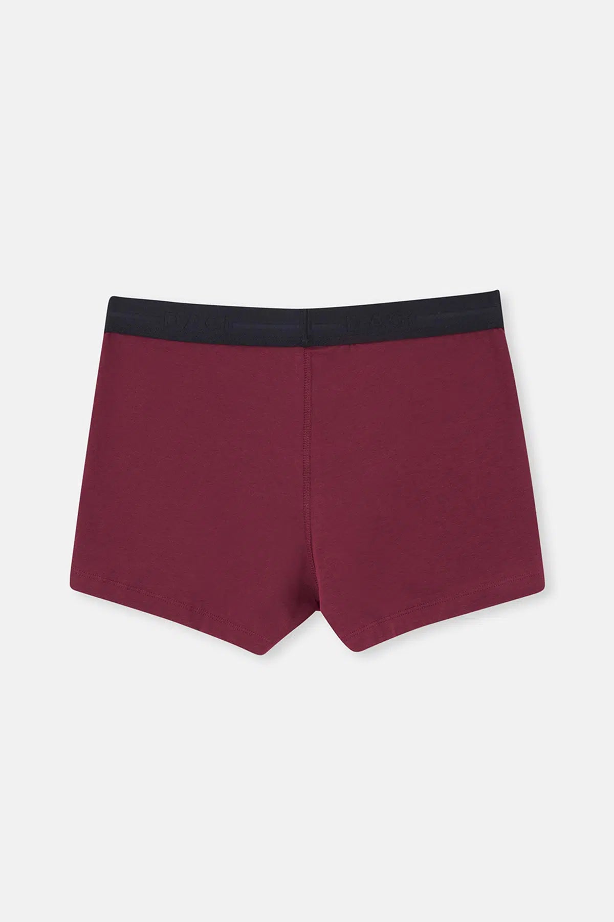 Açık Mavi-Mürdüm-Siyah 3'lü Düz Pamuk Boxer