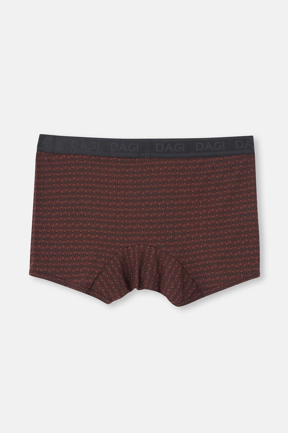Kahverengi-Siyah 3'Lü Desenli Micro Modal Boxer