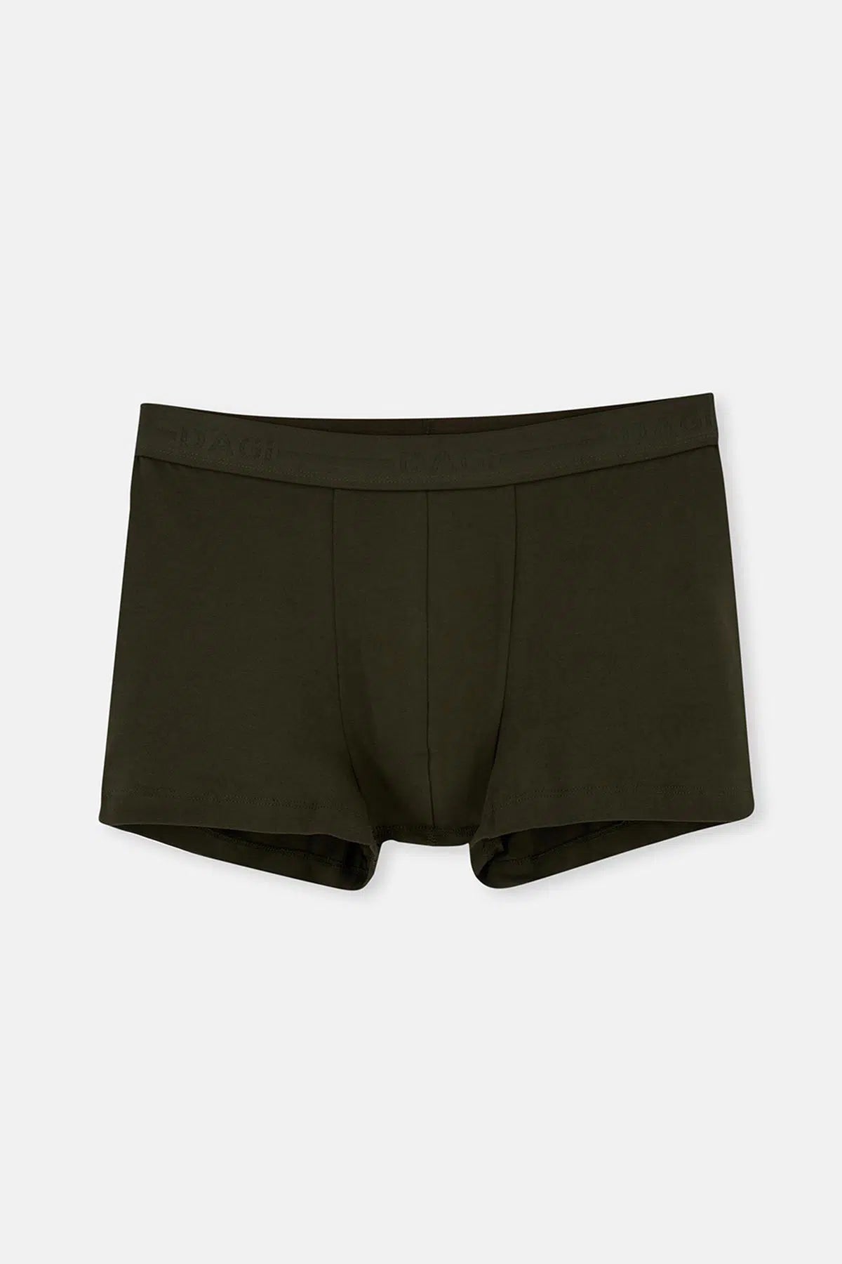 Koyu Yeşil-Mavi 2'li Düz Pamuk Boxer