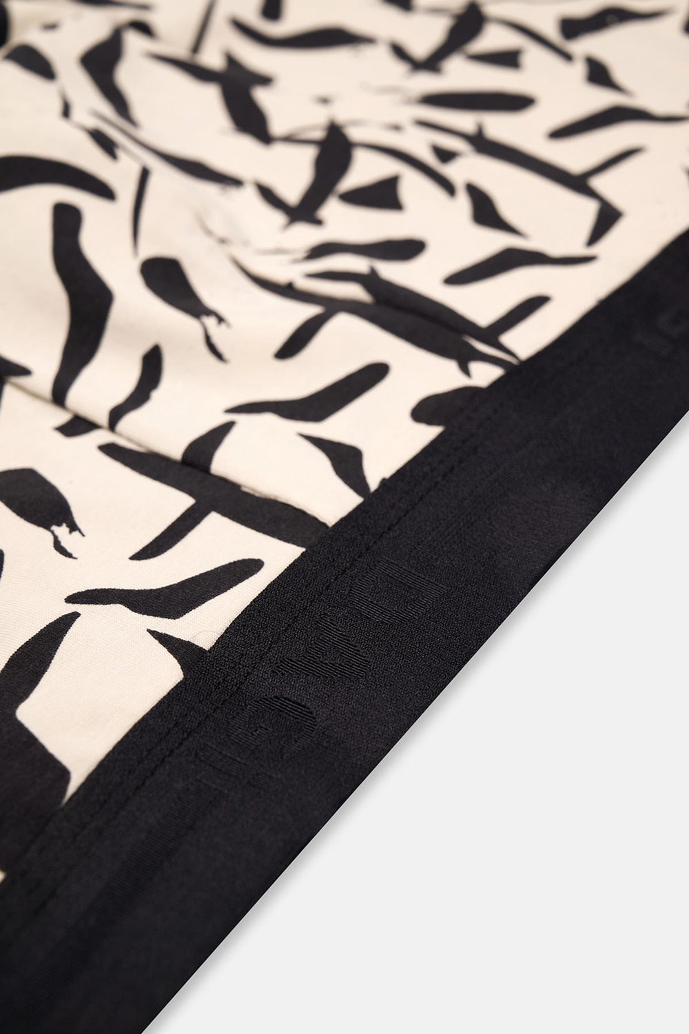 Siyah-Ten 3'Lü Desenli Pamuk Boxer