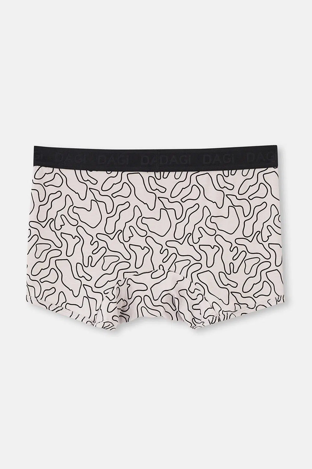 Siyah-Ten 3'Lü Desenli Micro Modal Boxer