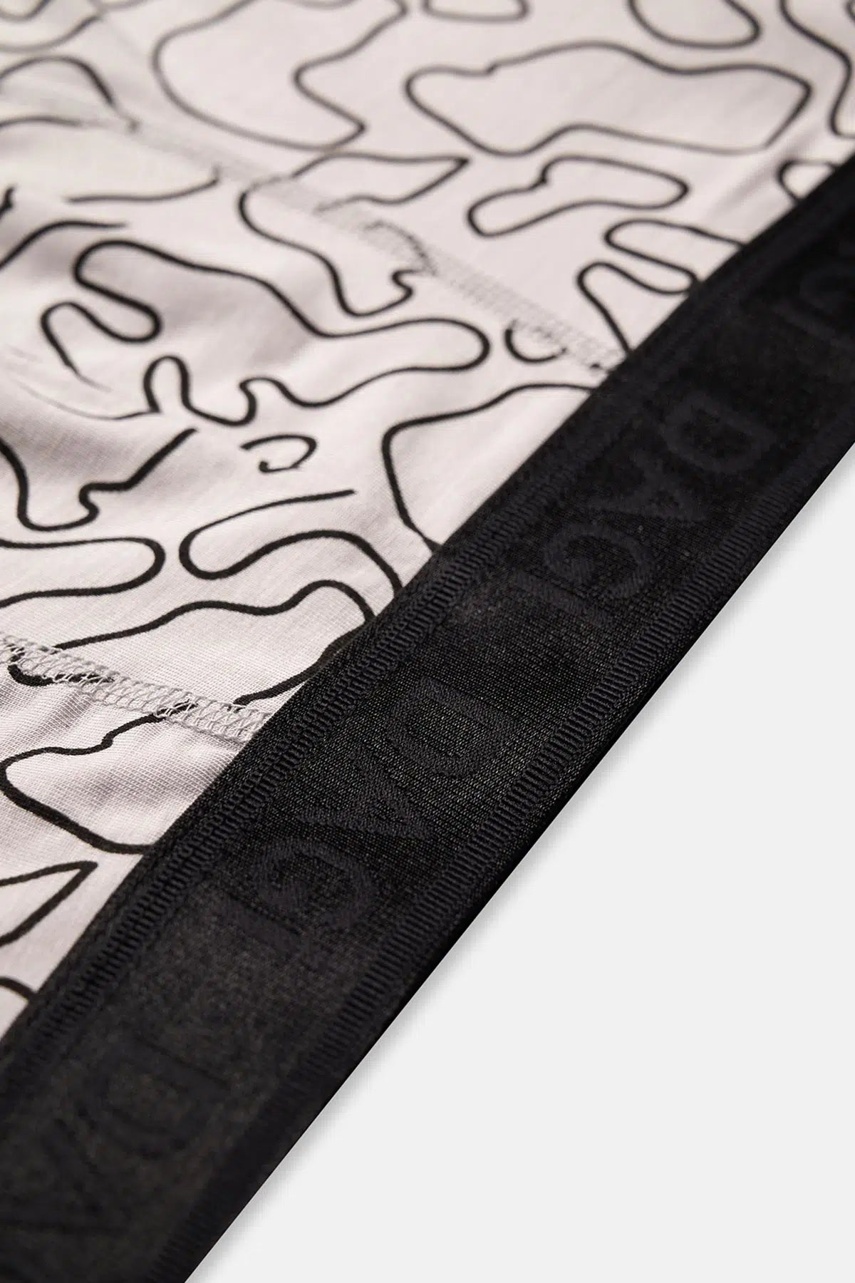 Siyah-Ten 3'Lü Desenli Micro Modal Boxer