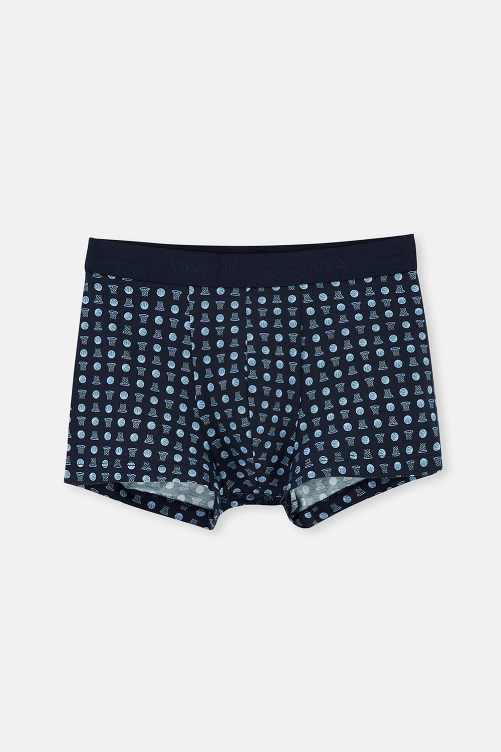 Lacivert Desenli Pamuk 2'li Boxer