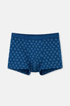 Lacivert 2'li Desenli Pamuk Boxer