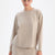 Krem Basıc Modal Sweatshırt