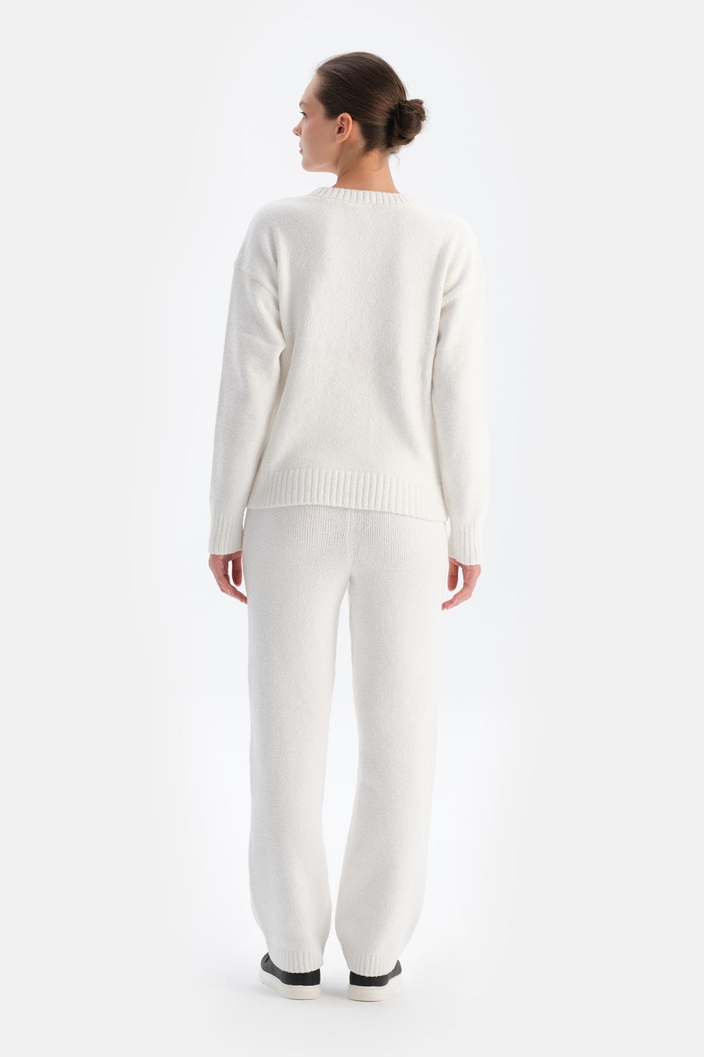 Beyaz Polar Sweatshırt