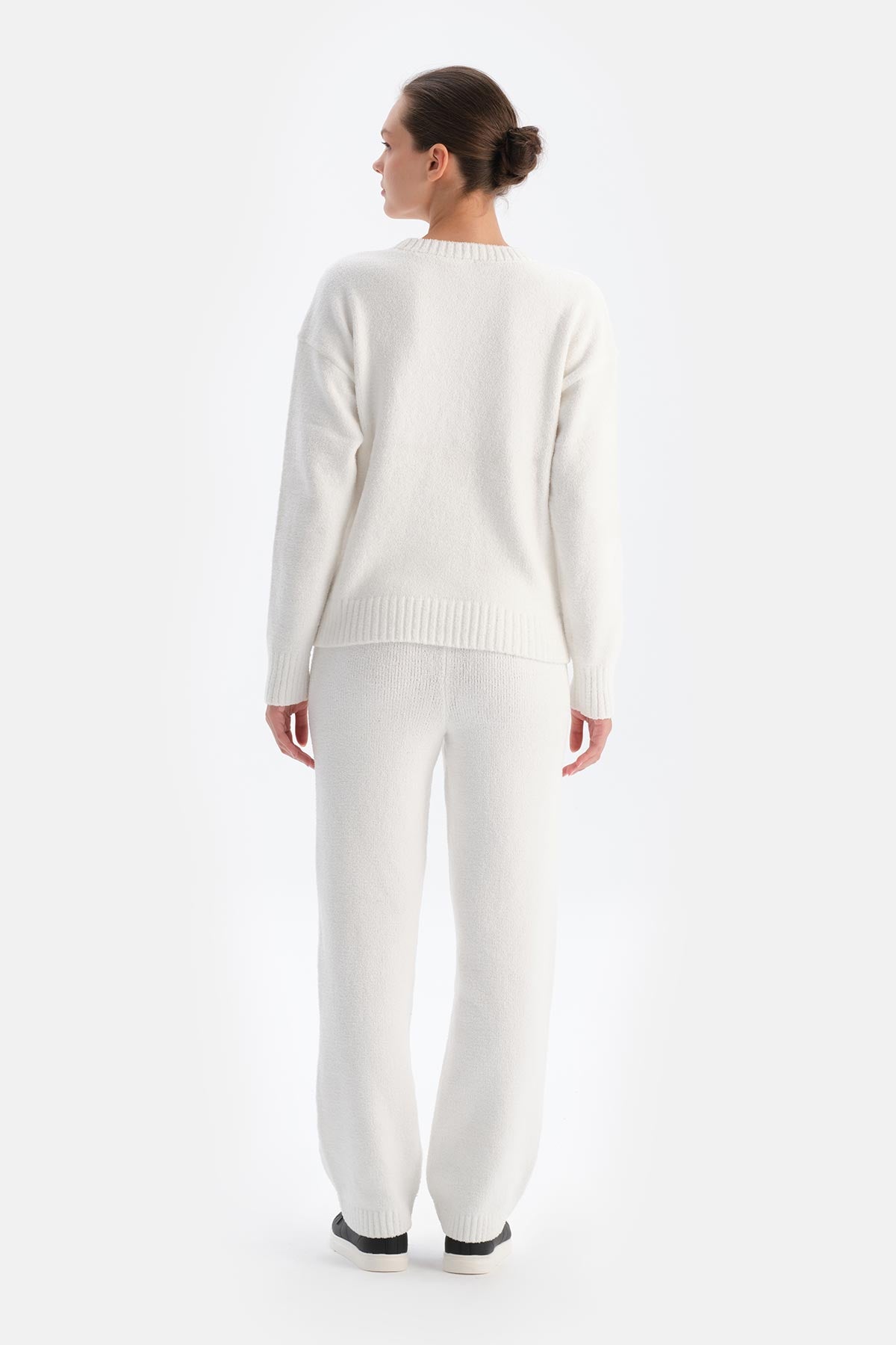 Beyaz Polar Sweatshırt