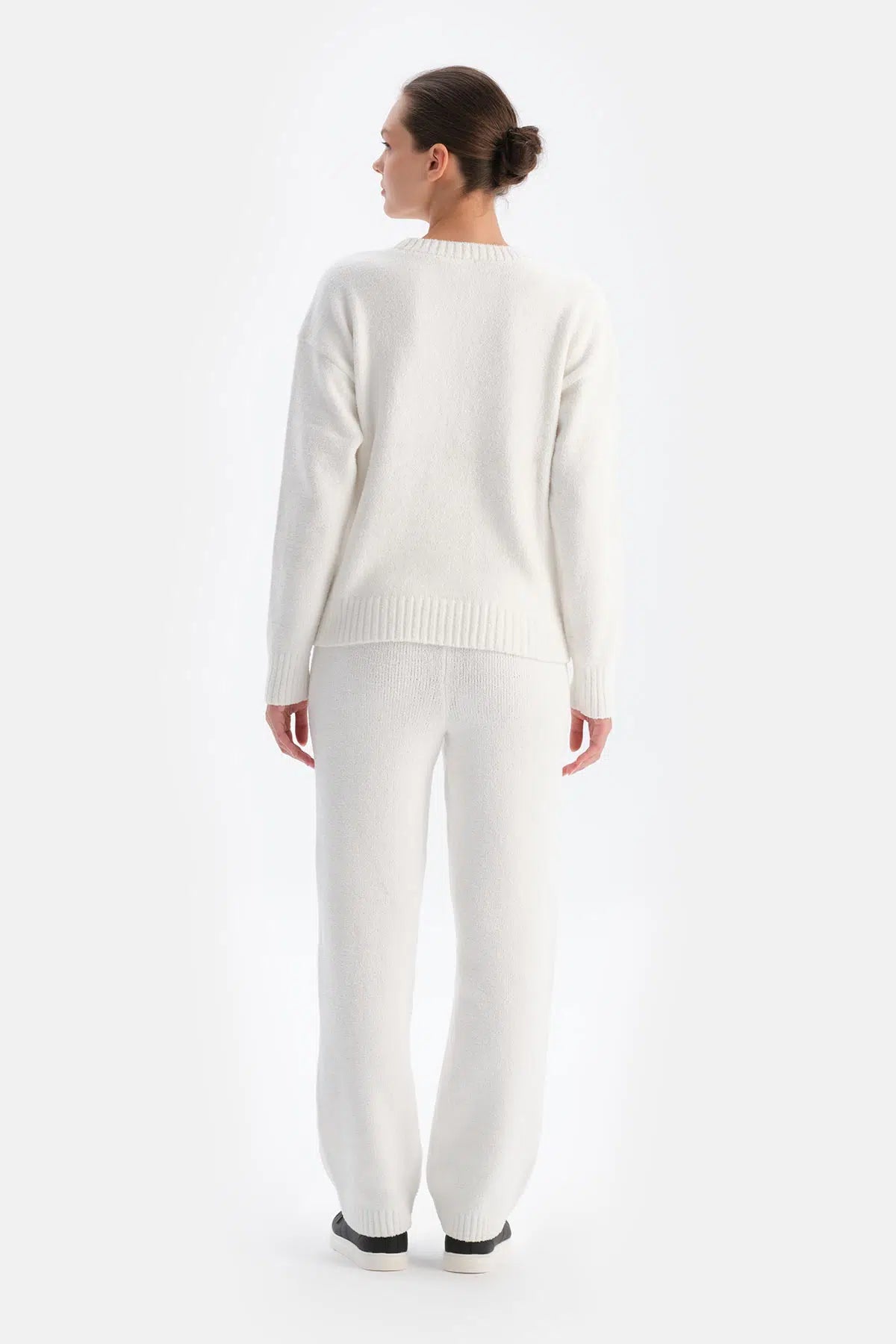 Beyaz Polar Sweatshırt