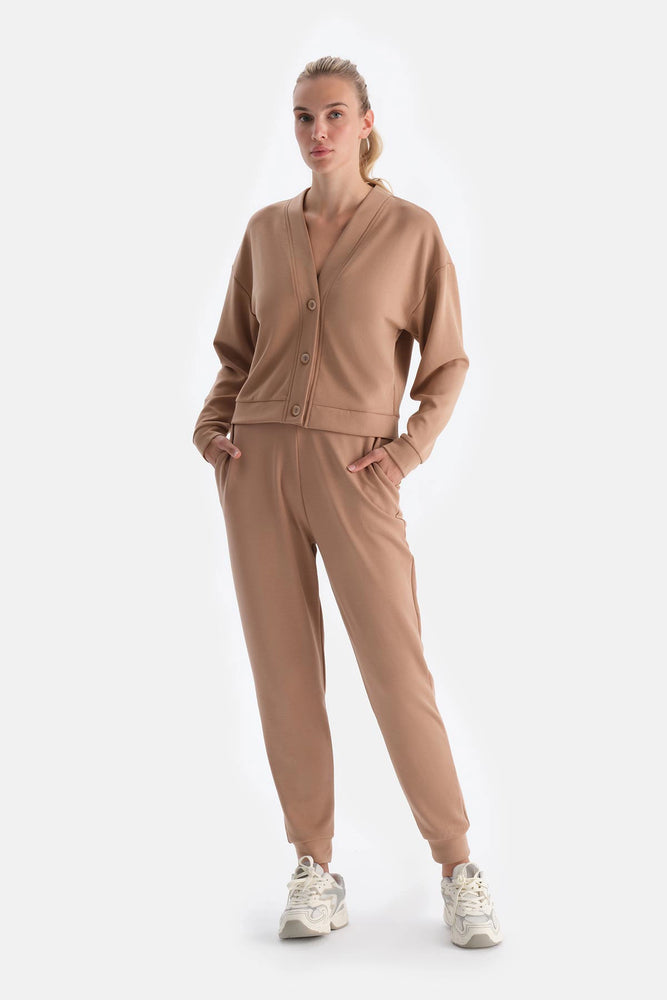Sütlü Kahve Jogger Paça Modal Pantolon