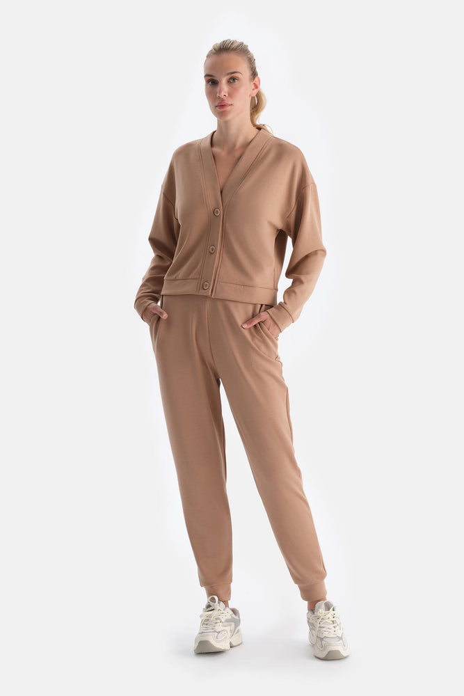 Sütlü Kahve Jogger Paça Modal Pantolon