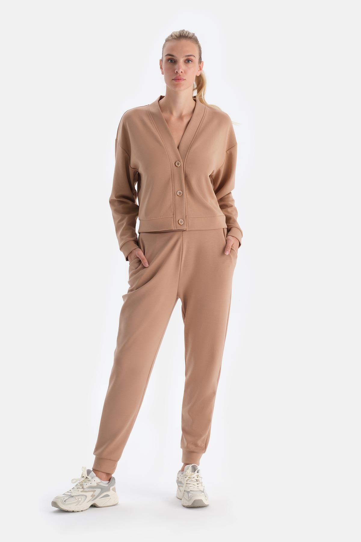 Sütlü Kahve Jogger Paça Modal Pantolon