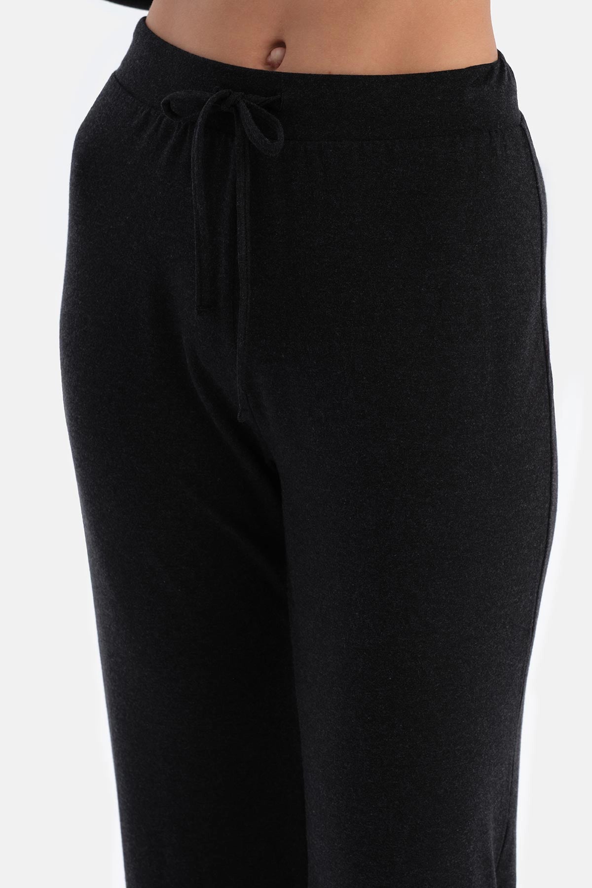 Antrasıt Uzun Kollu Soft Touch Pijama Takımı