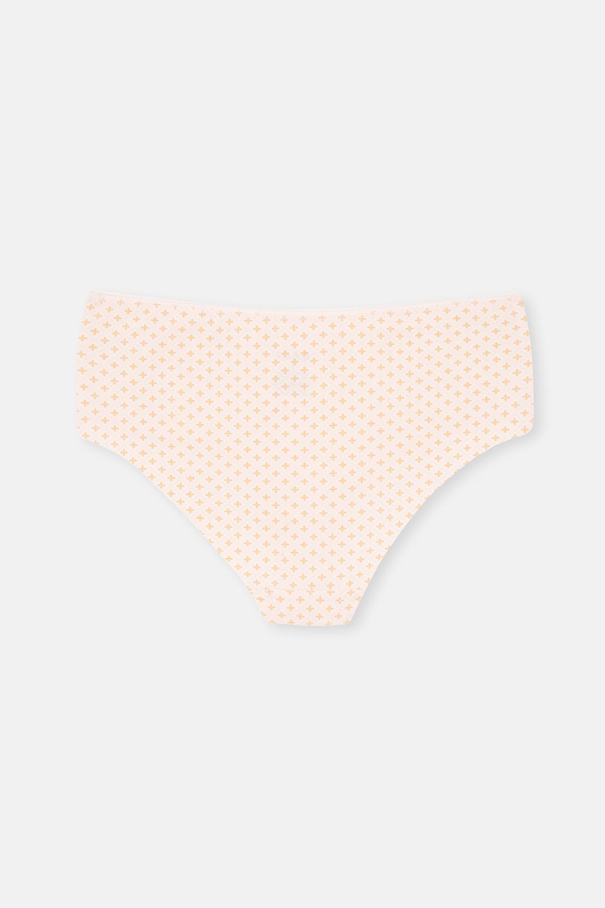 Açık Somon-Soft Pembe Soft Kadın 3'lü Desenli Hipster Külot