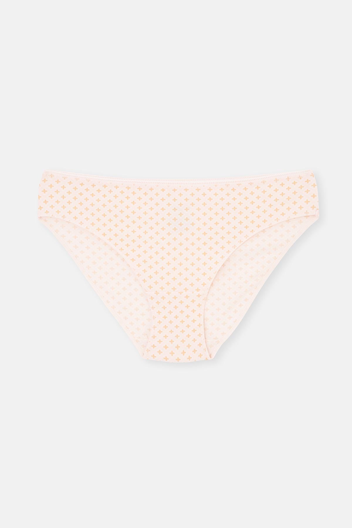 Açık Somon-Soft Pembe Soft Kadın 3'lü Desenli Brıef Külot