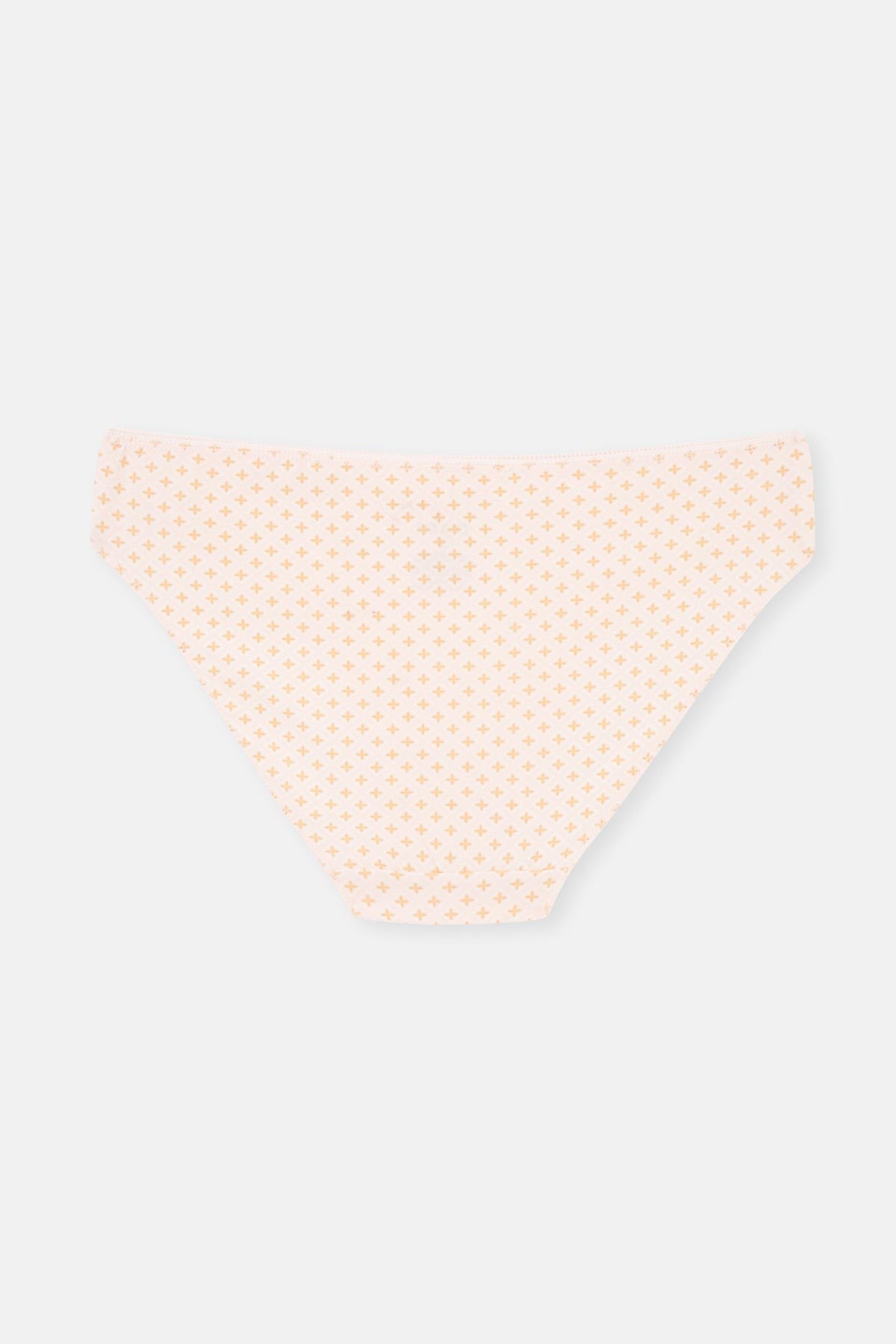 Açık Somon-Soft Pembe Soft Kadın 3'lü Desenli Brıef Külot