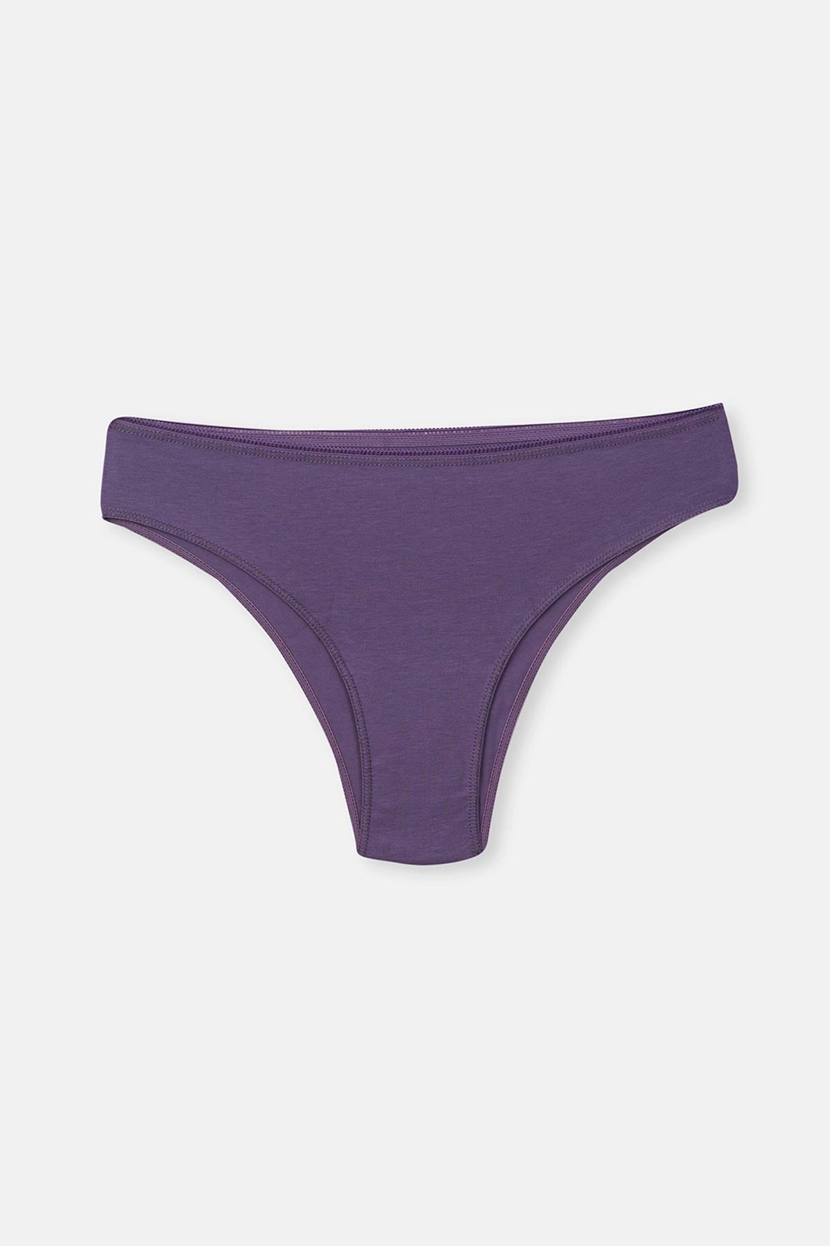 Gri-Mint-Mor Kadın 3'lü Düz Brazilian Külot