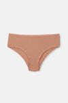 Açık Somon-Soft Pembe Soft Kadın 3'lü Düz Hipster Külot