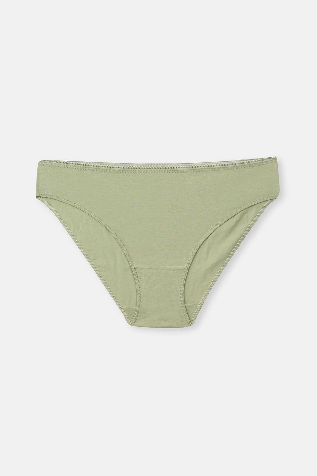 Yeşil-Ekru Kadın 3'lü Desenli Brief Külot