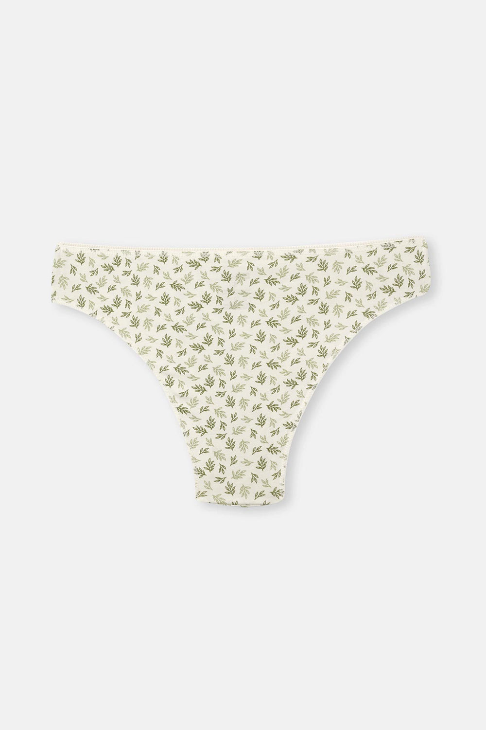 Yeşil-Ekru Kadın 3'lü Desenli Brazilian Külot
