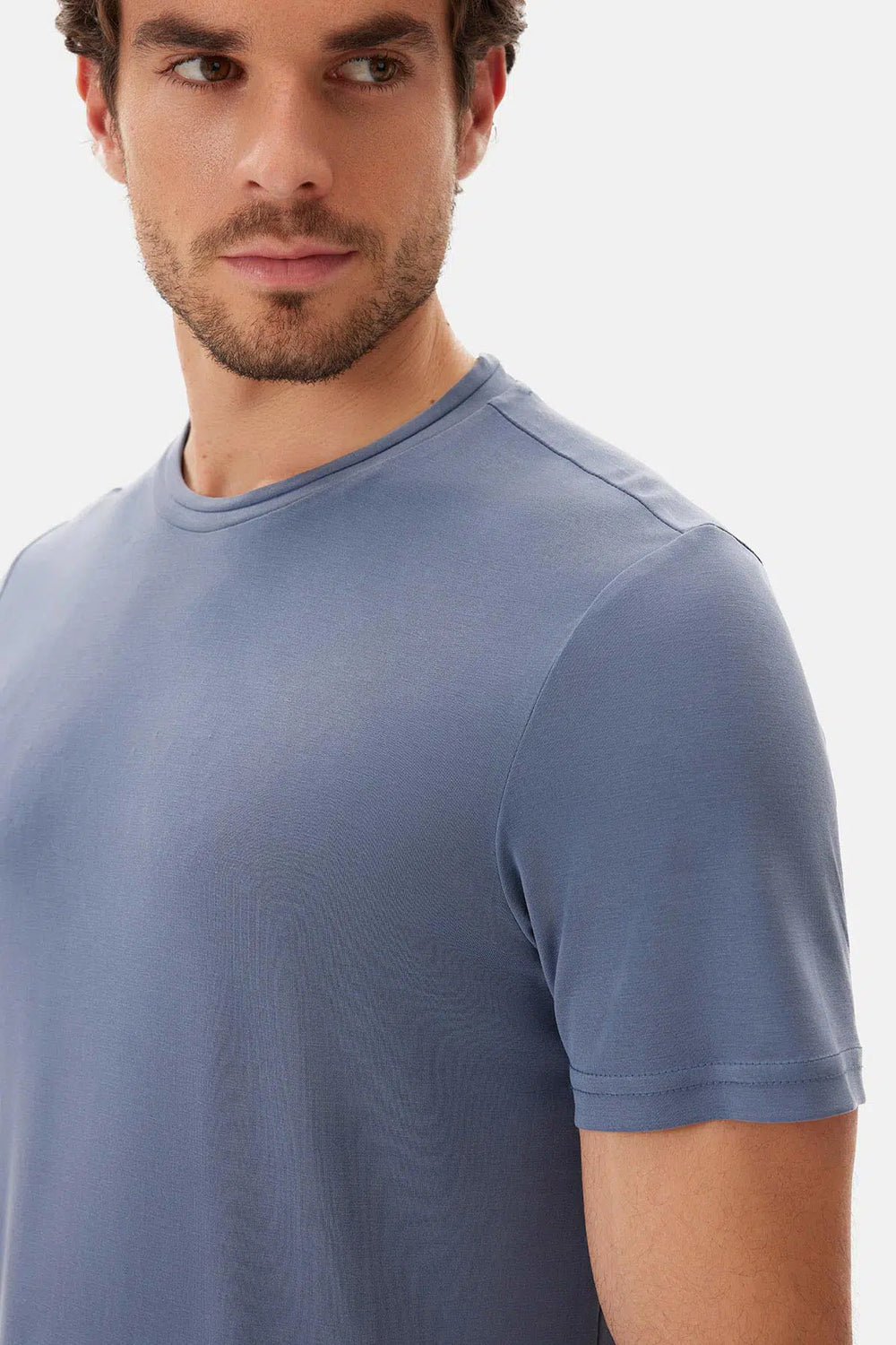 Indigo Bisiklet Yaka Kısa Kollu Regular Tişört