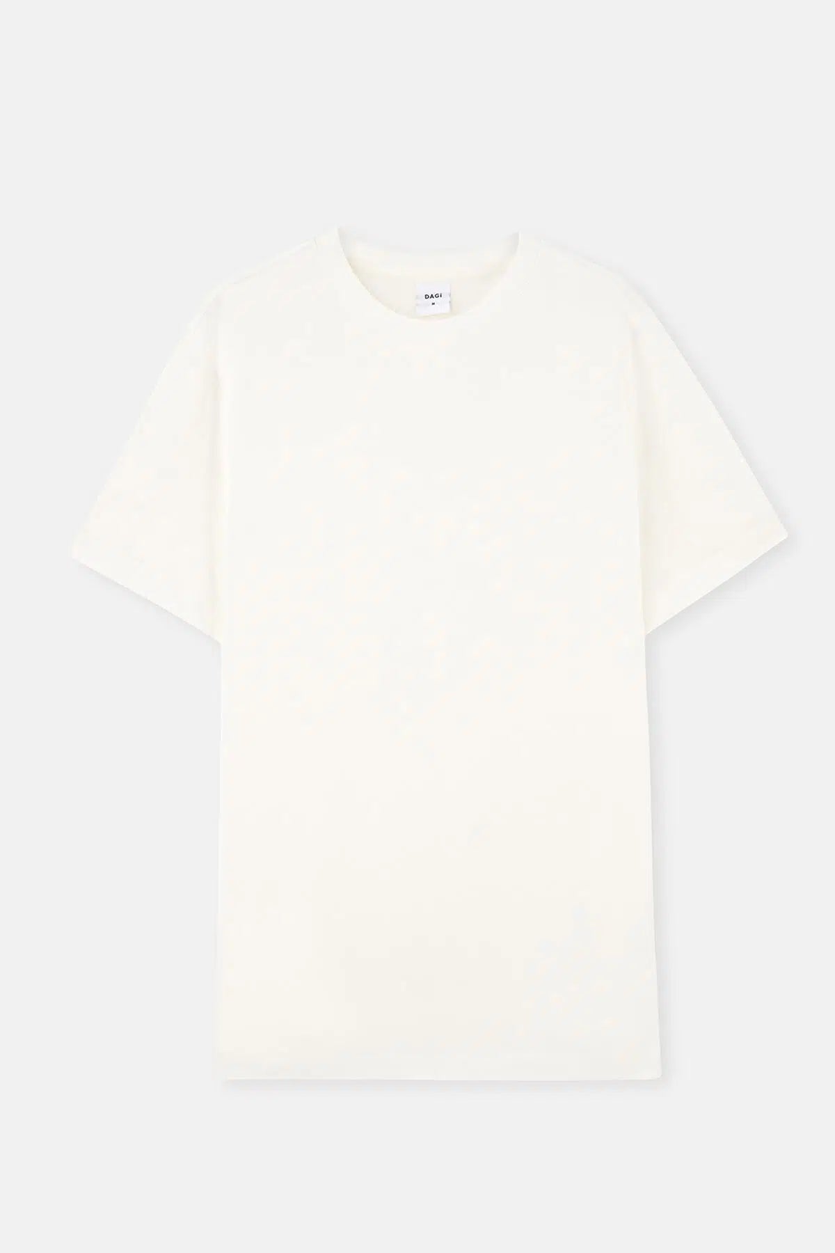 Beyaz Bisiklet Yaka Kısa Kollu Supima Tişört