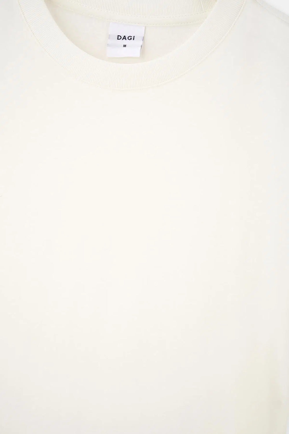 Beyaz Bisiklet Yaka Kısa Kollu Supima Tişört