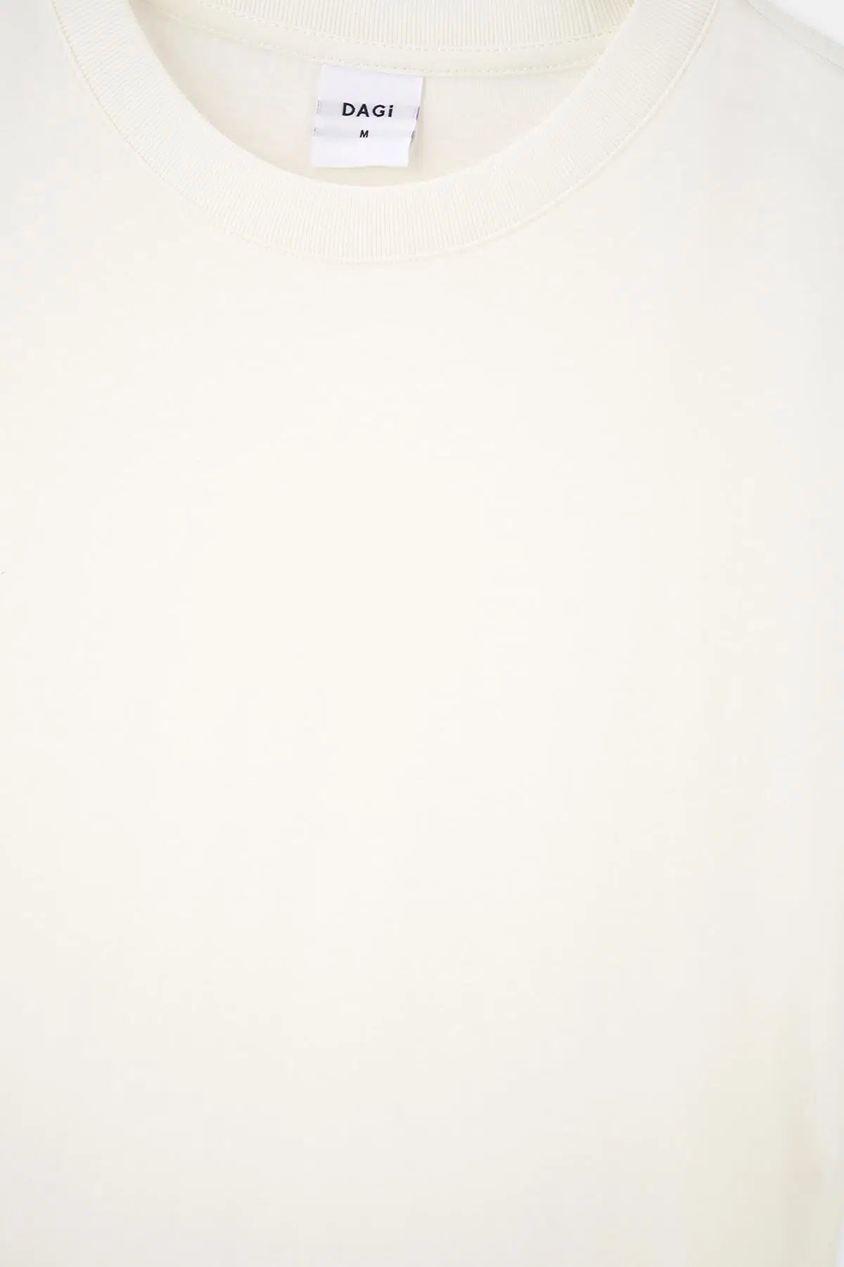 Beyaz Bisiklet Yaka Kısa Kollu Supima Tişört