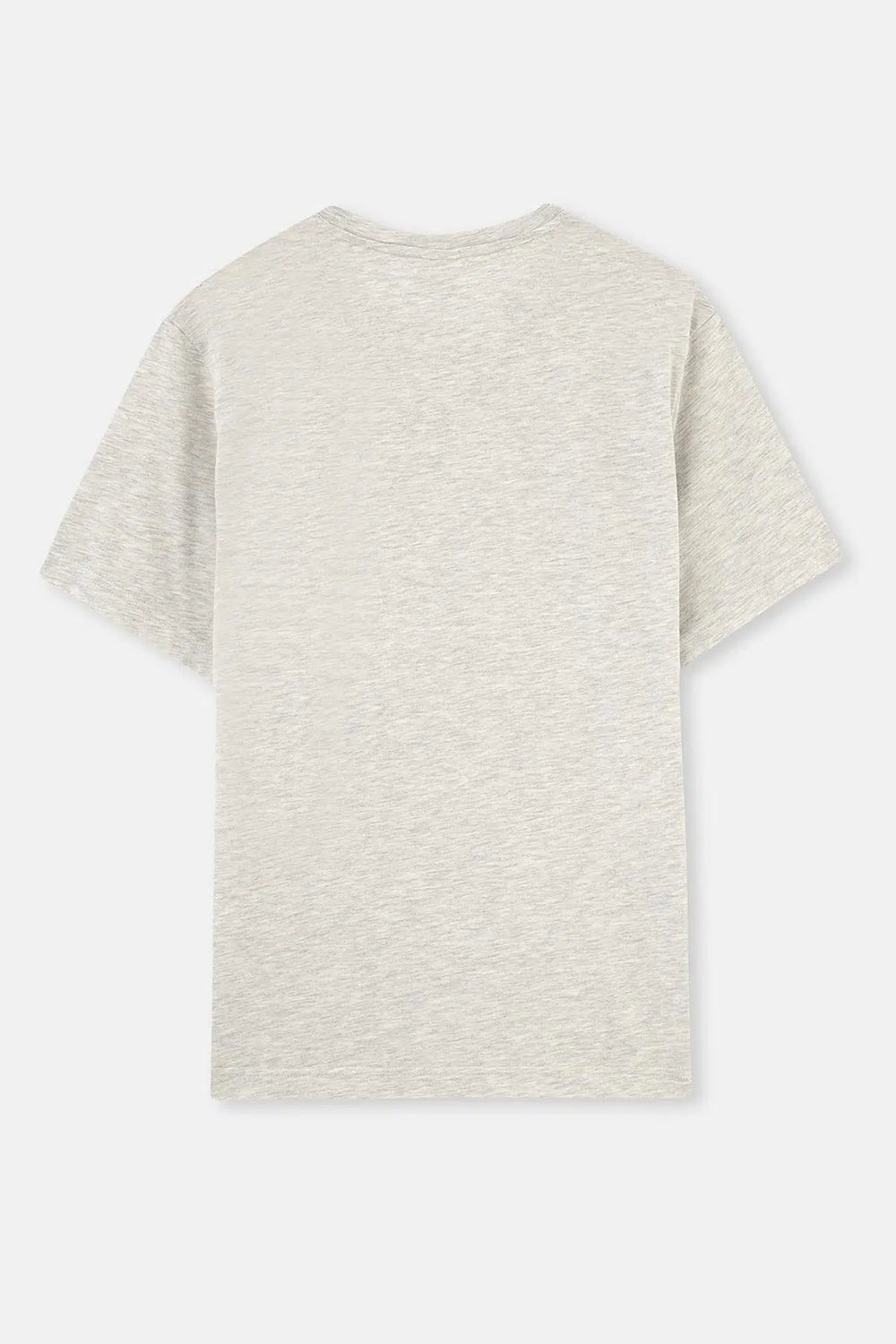 Kar Melanj Bisiklet Yaka Kısa Kollu Süprem Tişört