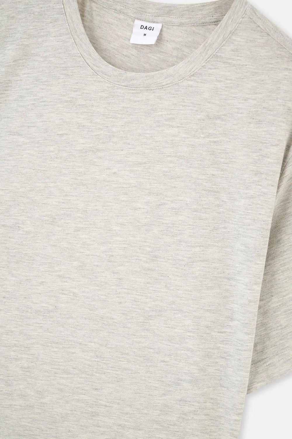 Kar Melanj Bisiklet Yaka Kısa Kollu Süprem Tişört