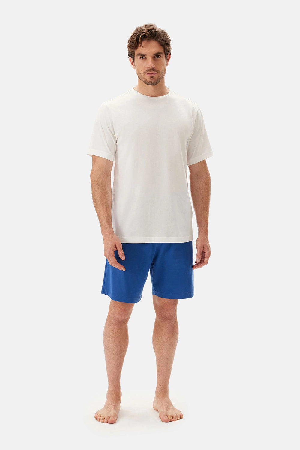 Lacivert-Mavi Örme Ikili Şort