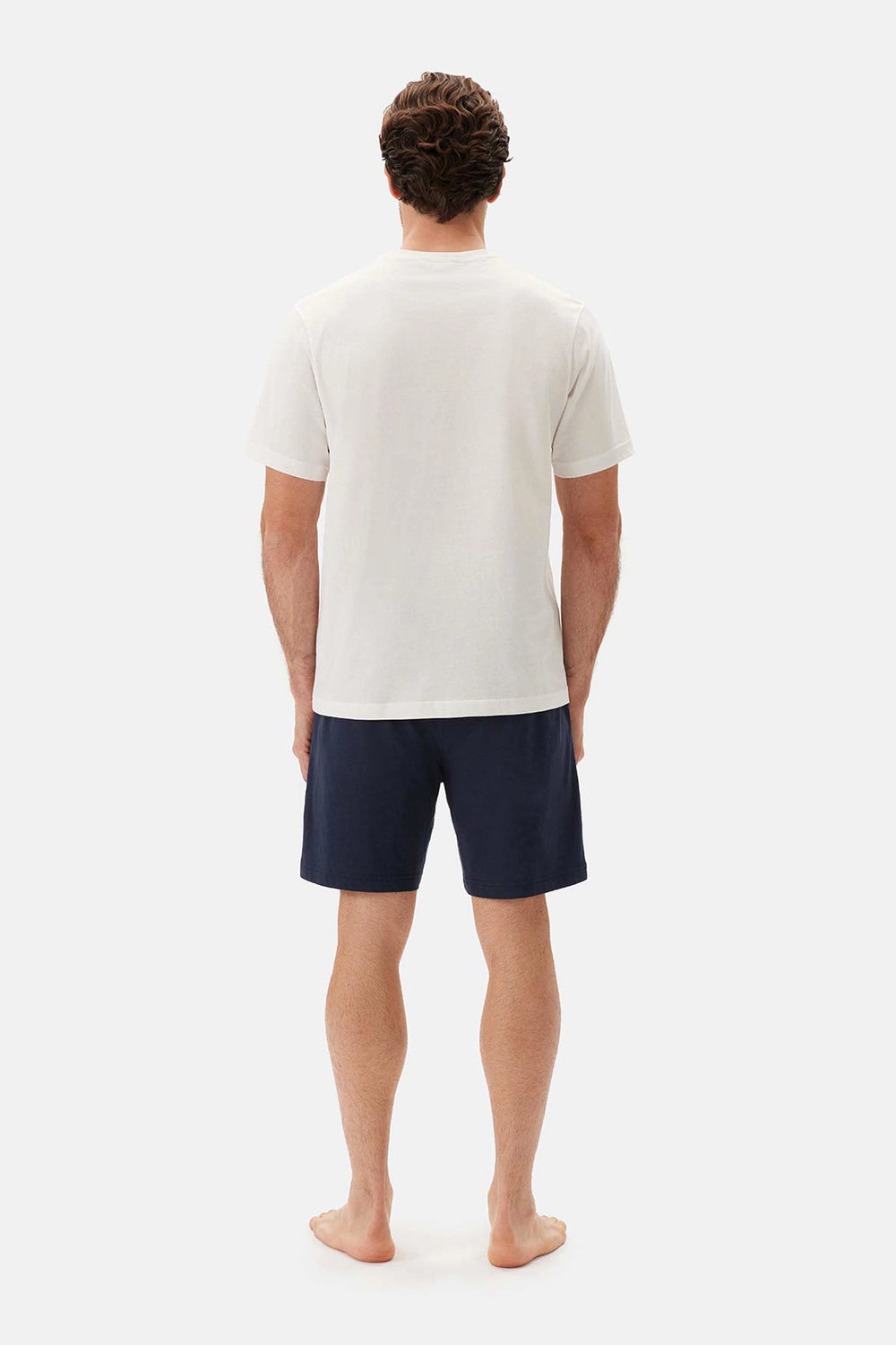 Lacivert-Mavi Örme Ikili Şort