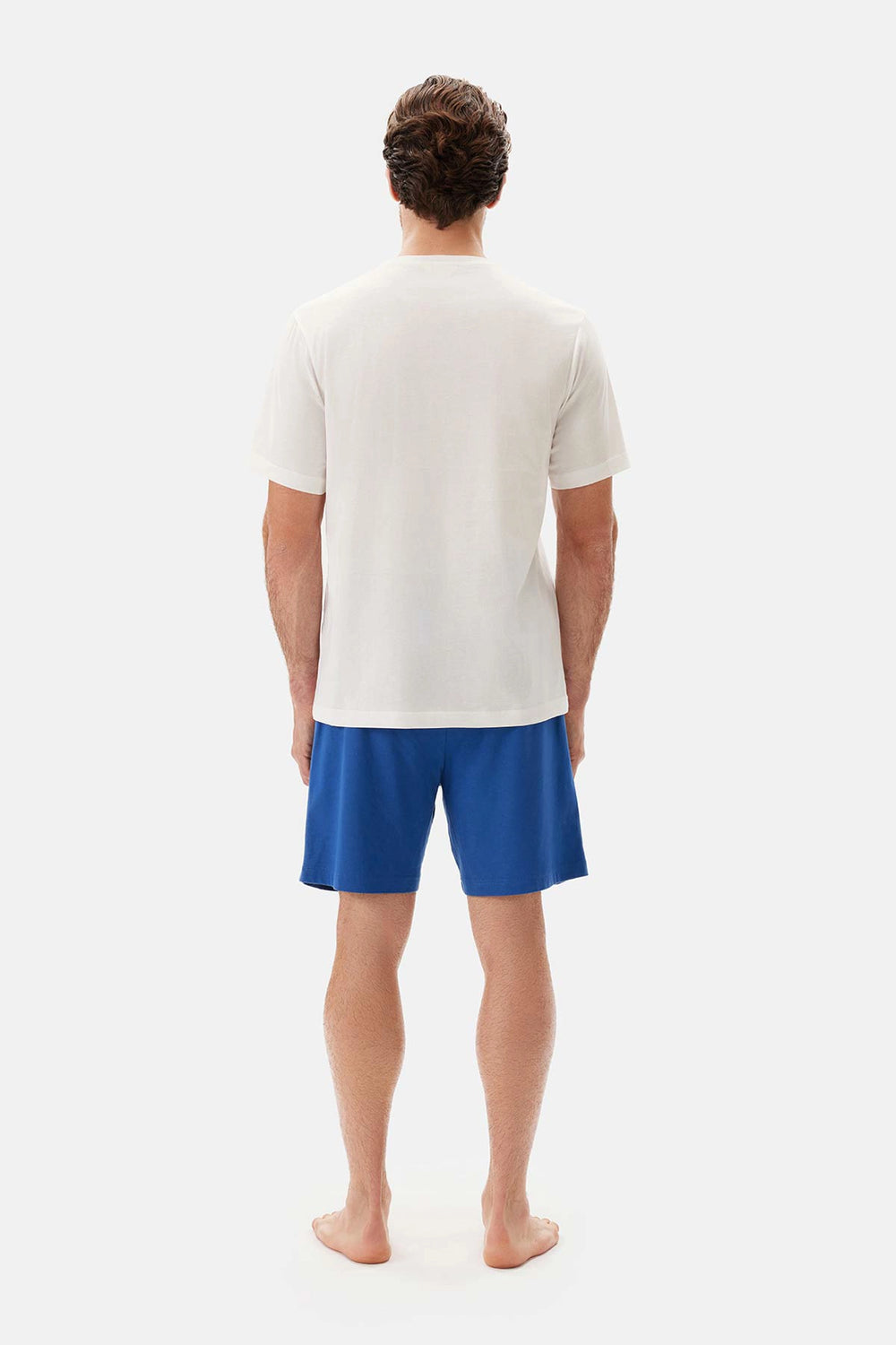 Lacivert-Mavi Örme Ikili Şort