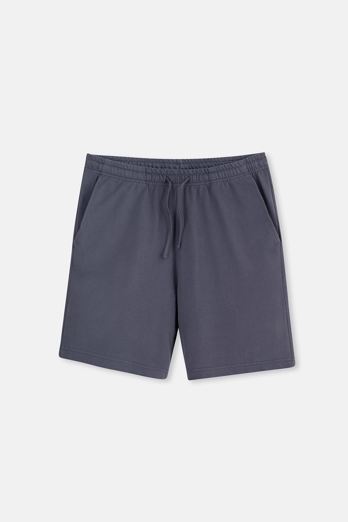 Füme Iki Iplik Cepli Şort Pijama Altı