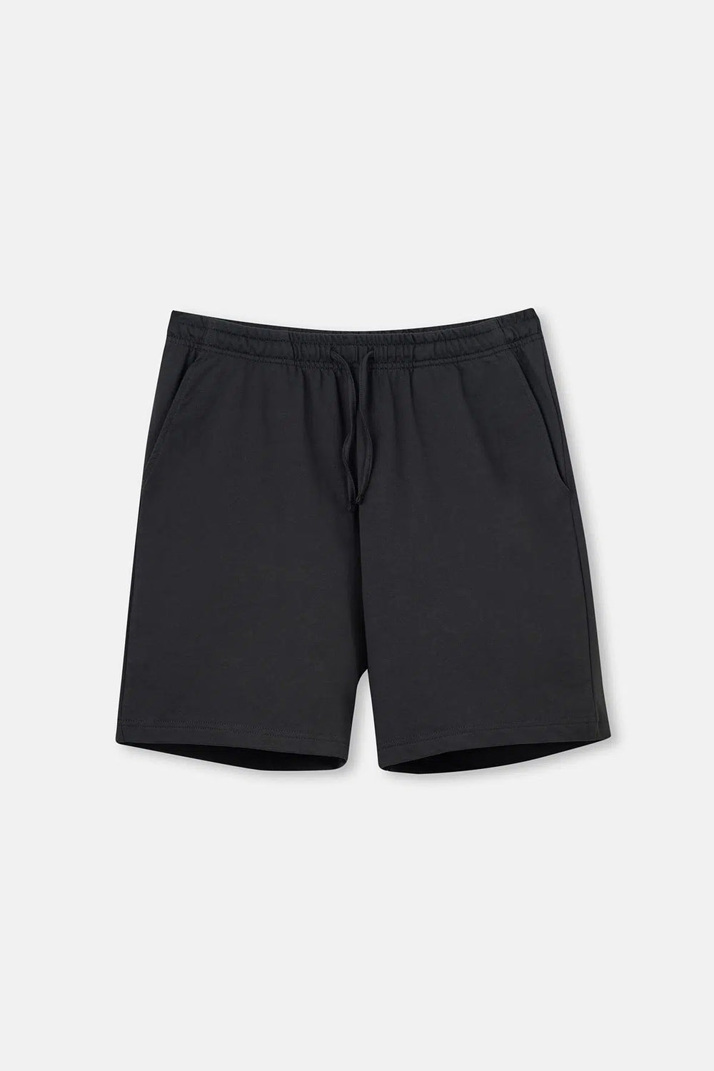 Siyah Iki Iplik Cepli Şort Pijama Altı