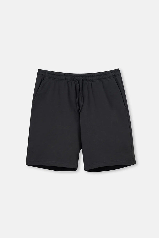 Siyah Iki Iplik Cepli Şort Pijama Altı