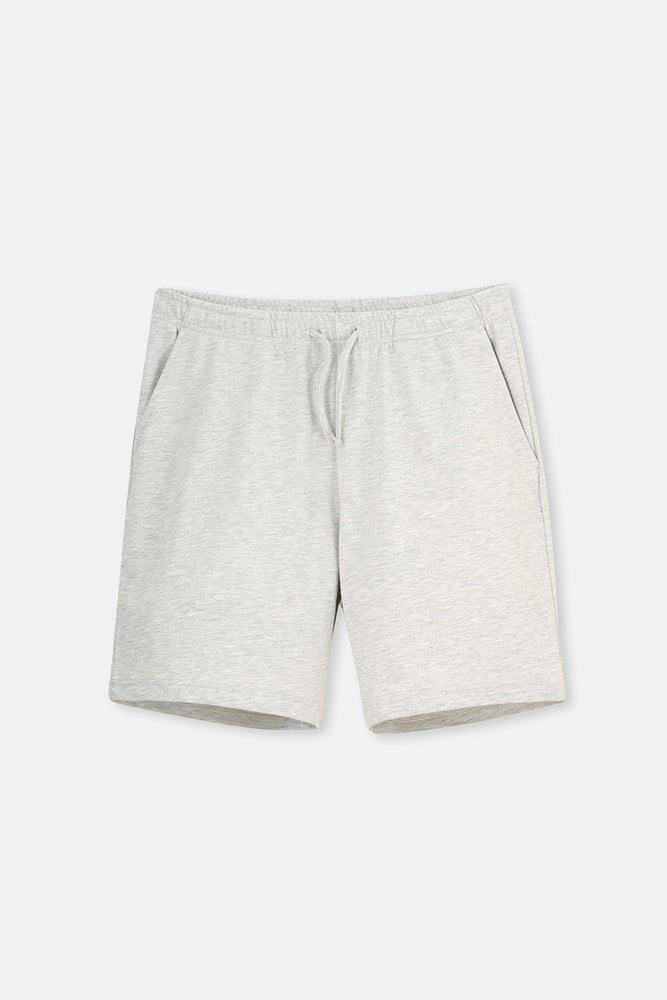 Kar Melanj Iki Iplik Cepli Şort Pijama Altı