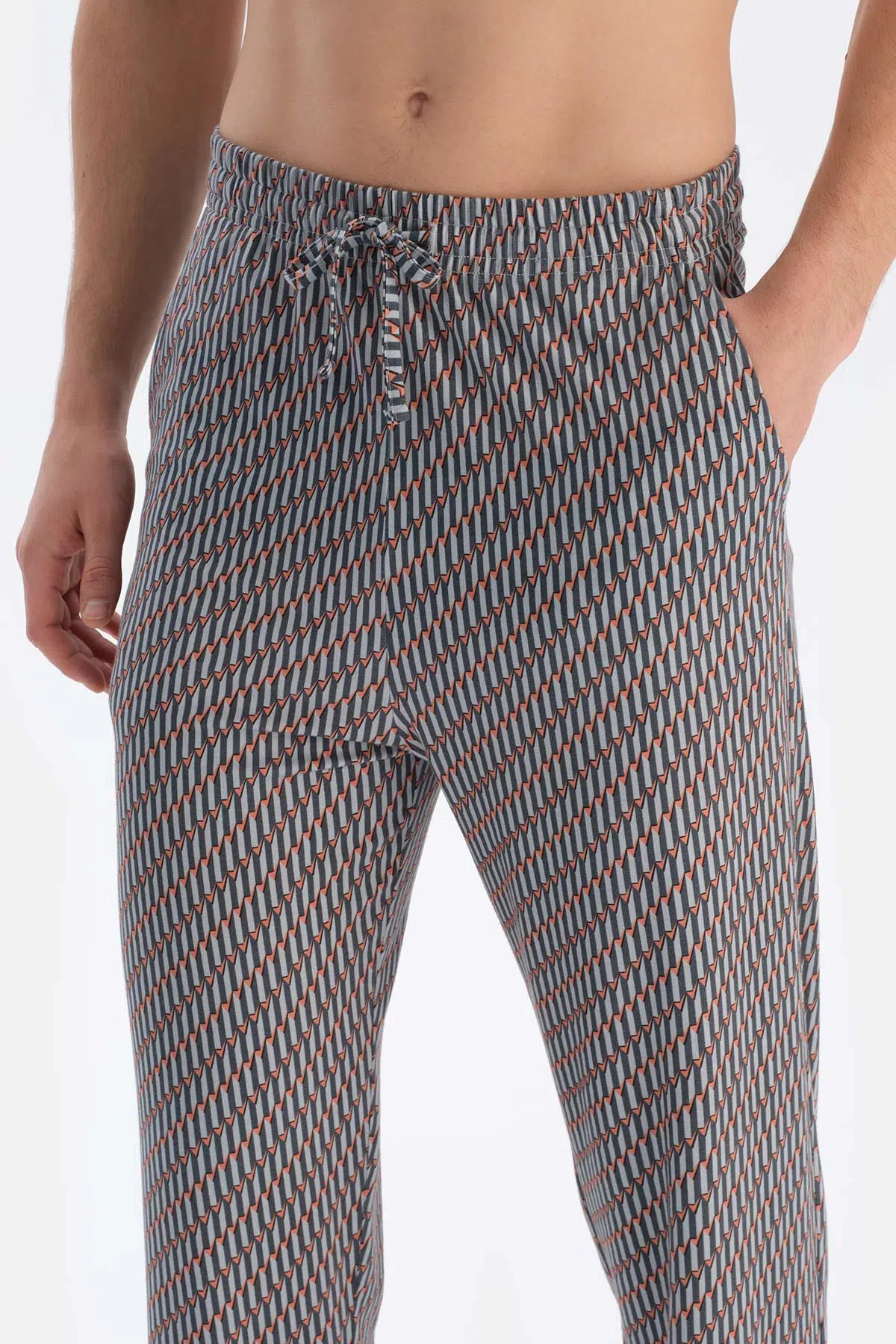 Buz Mavisi Buz si Bisiklet Yaka Kısa Kollu Tişört Pantolon Pijama Takımı