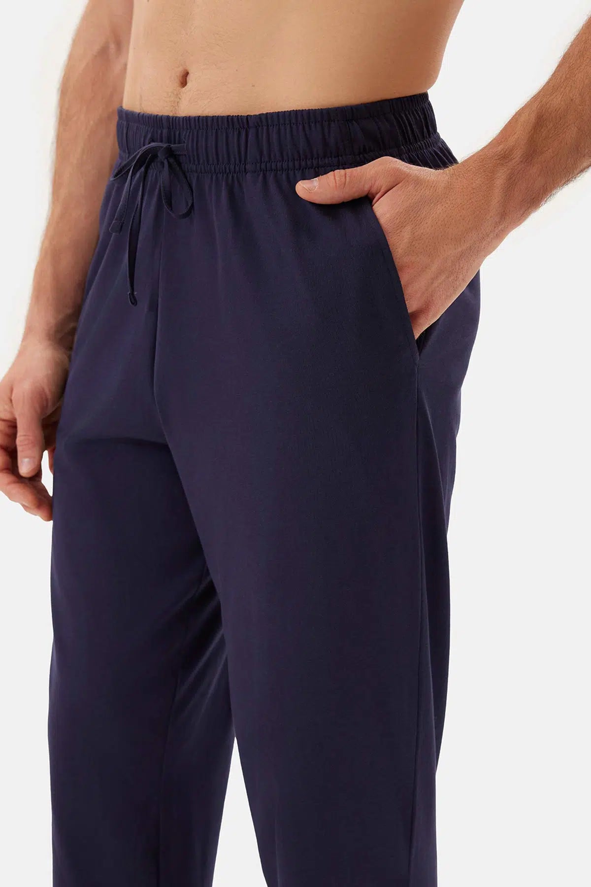 Açık Mavi Kısa Kollu Patlı Tişört Pantolon Pijama Takımı