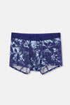 Indigo Micro Modal Desenli Boxer