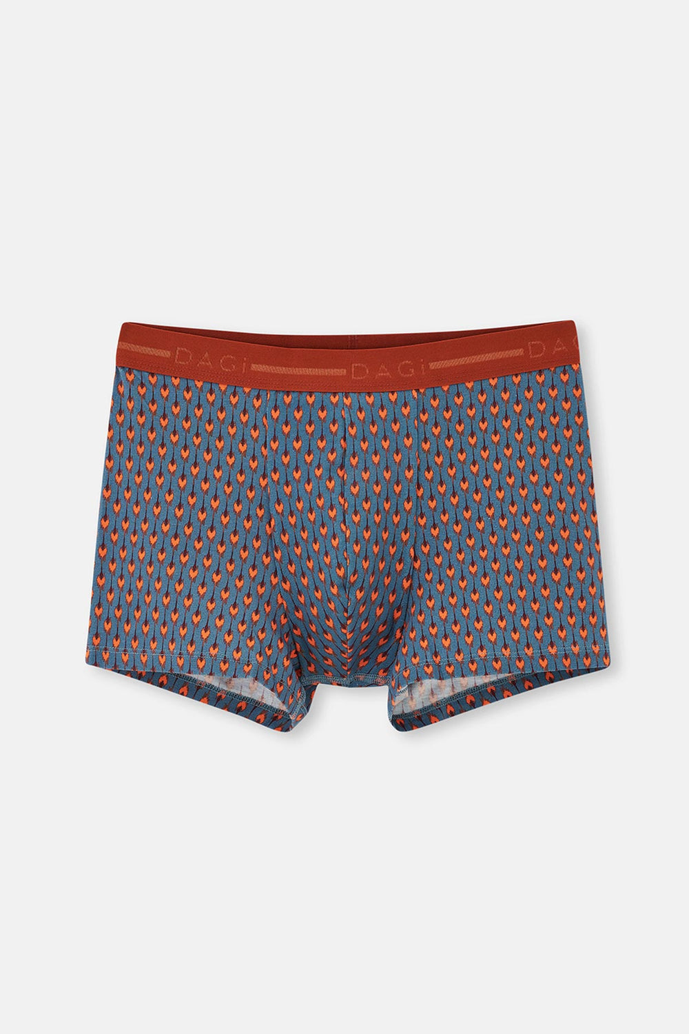 Mavi Pamuk Desenli 3'lü Boxer