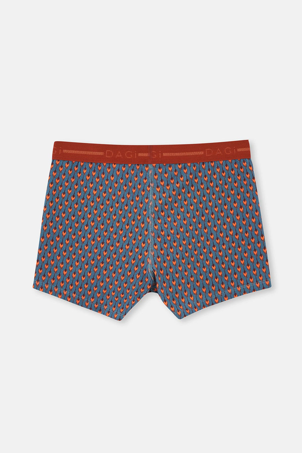 Mavi Pamuk Desenli 3'lü Boxer