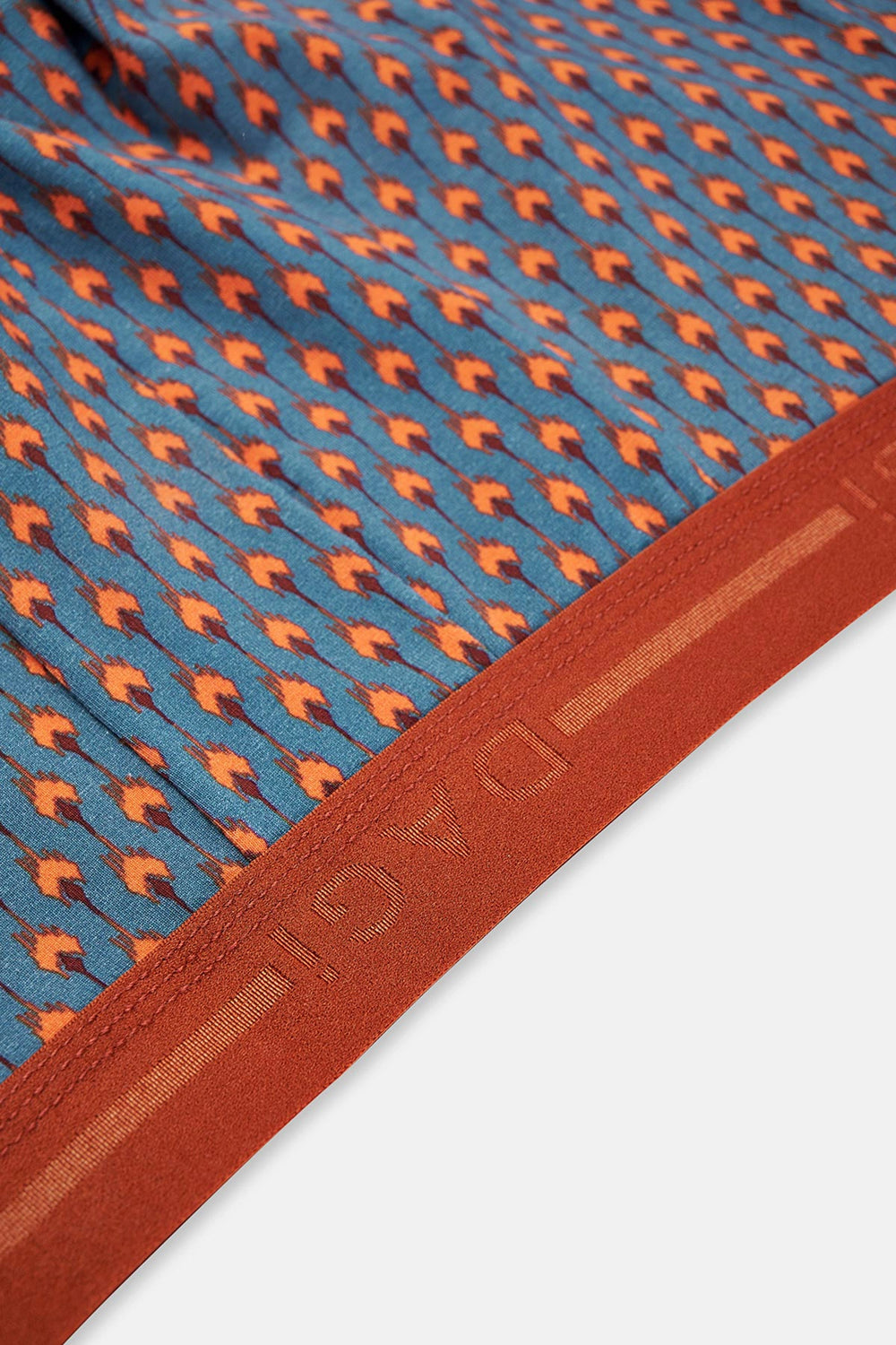 Mavi Pamuk Desenli 3'lü Boxer