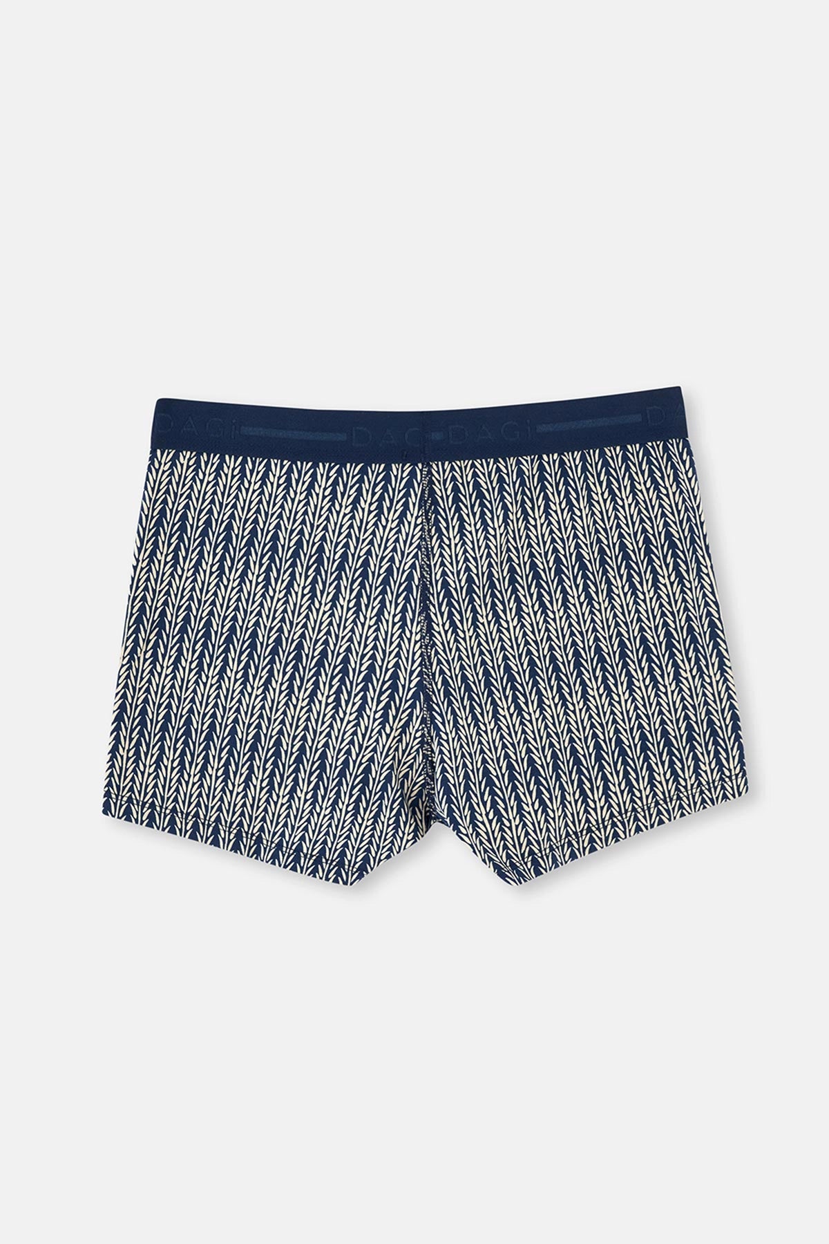 Lacivert Pamuk Desenli 3'lü Boxer