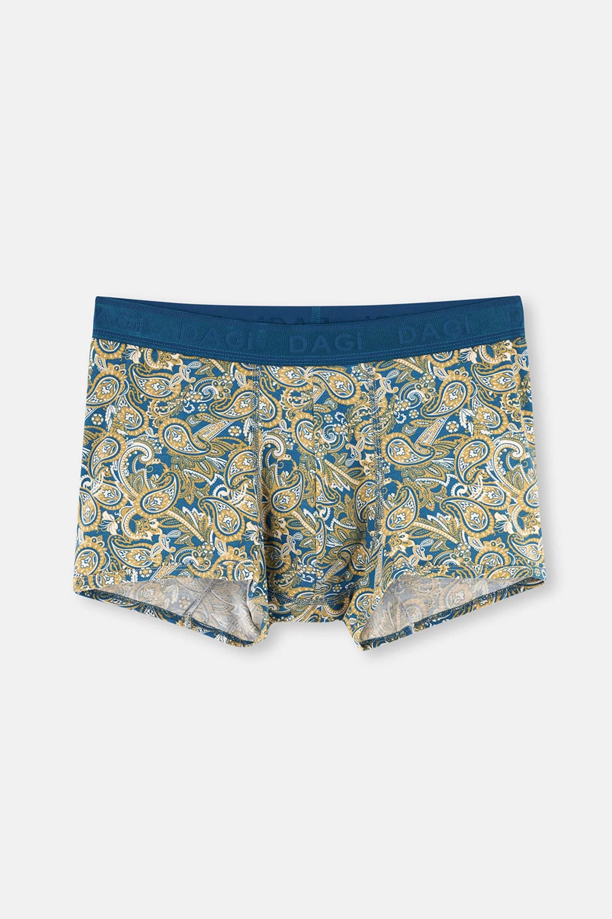 Yeşil Micro Modal Desenli 3'lü Boxer