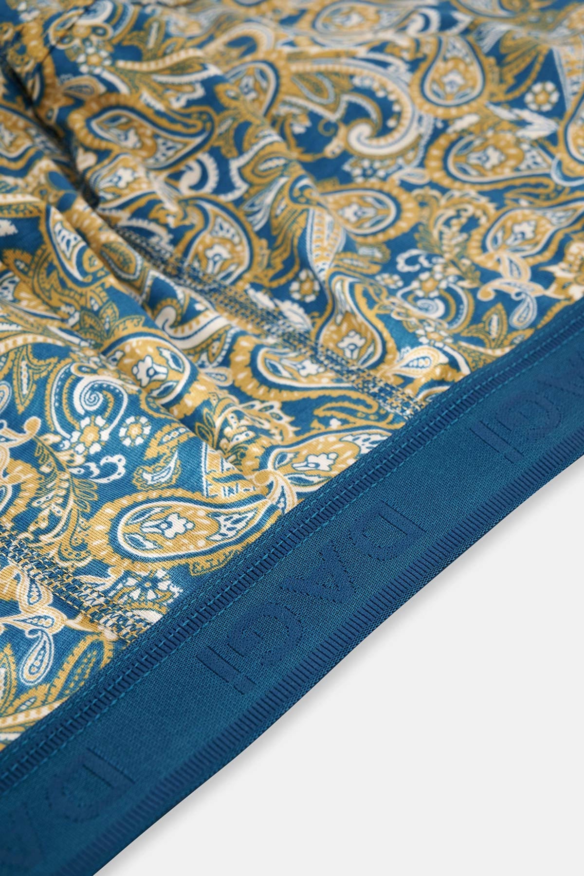 Yeşil Micro Modal Desenli 3'lü Boxer